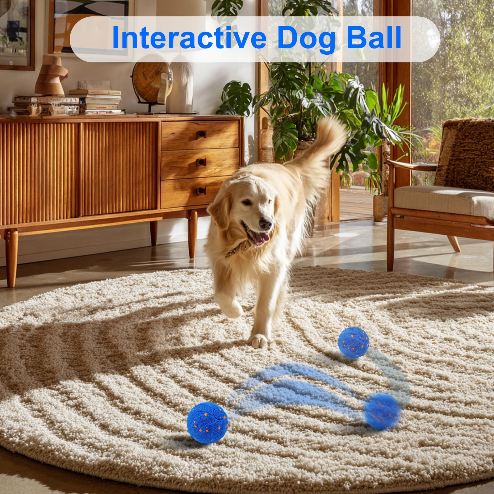 Интерактивный мяч для собак, а – обзор и цена Automatic Moving Dog Ball