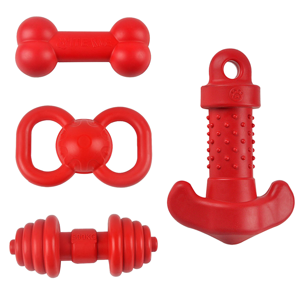 Красная игрушка-кость из TPR д – обзор и цена Teeth Cleaning Dog Chew Bone