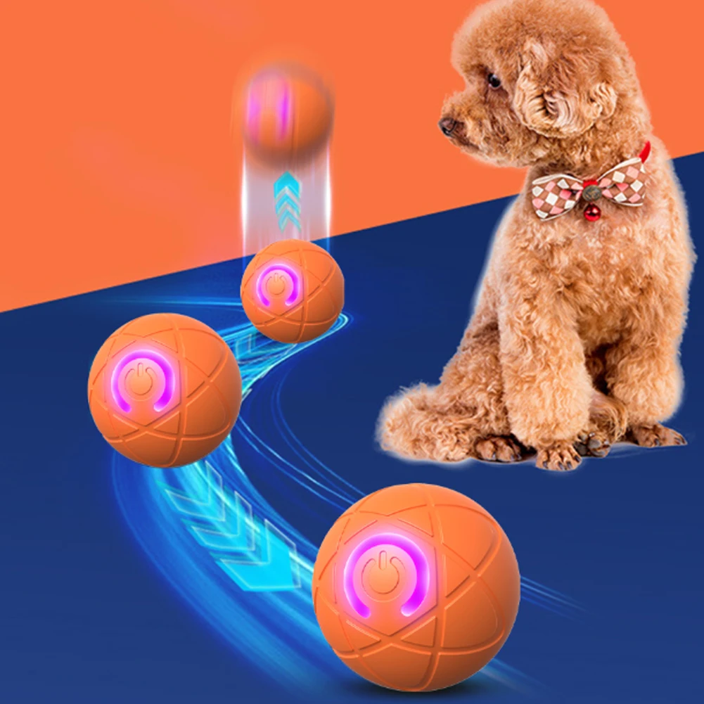 Интерактивный мяч для собак: а – обзор и цена Automatic Moving Dog Ball
